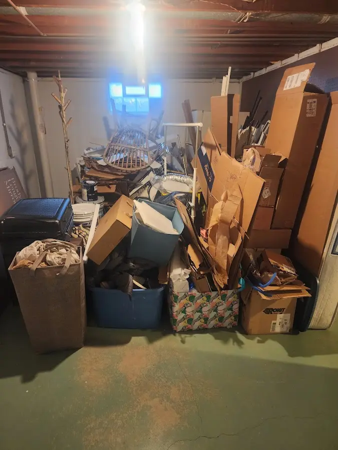 Roll-off dumpster container at job site for Yard Waste Dumpster Rental in Cudahy